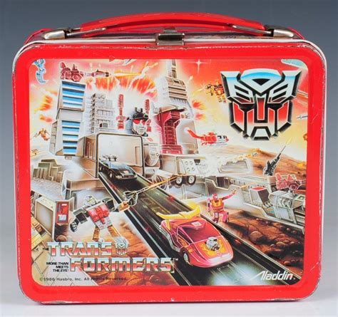 vintage metal transformers lunch box|Vintage Transformers Lunch Box .